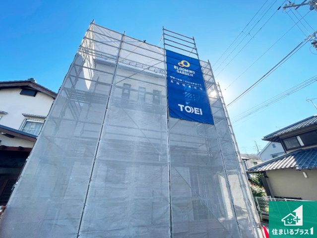 大津市桜野町　新築一戸建ての外観|現在の進捗状況です！順調に作業進行中、完成が待ち遠しいです！詳細の間取り等、お気軽にお問い合わせください！