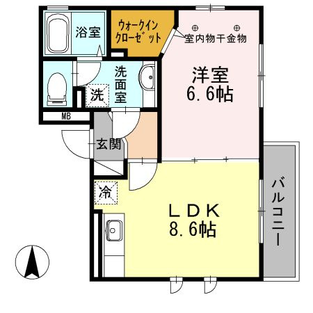アグレアブル千住の間取り