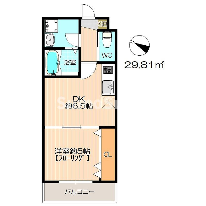 maison de la grue那の川の間取り