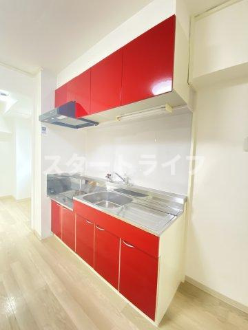 大阪市東淀川区下新庄４丁目の賃貸マンションのキッチン