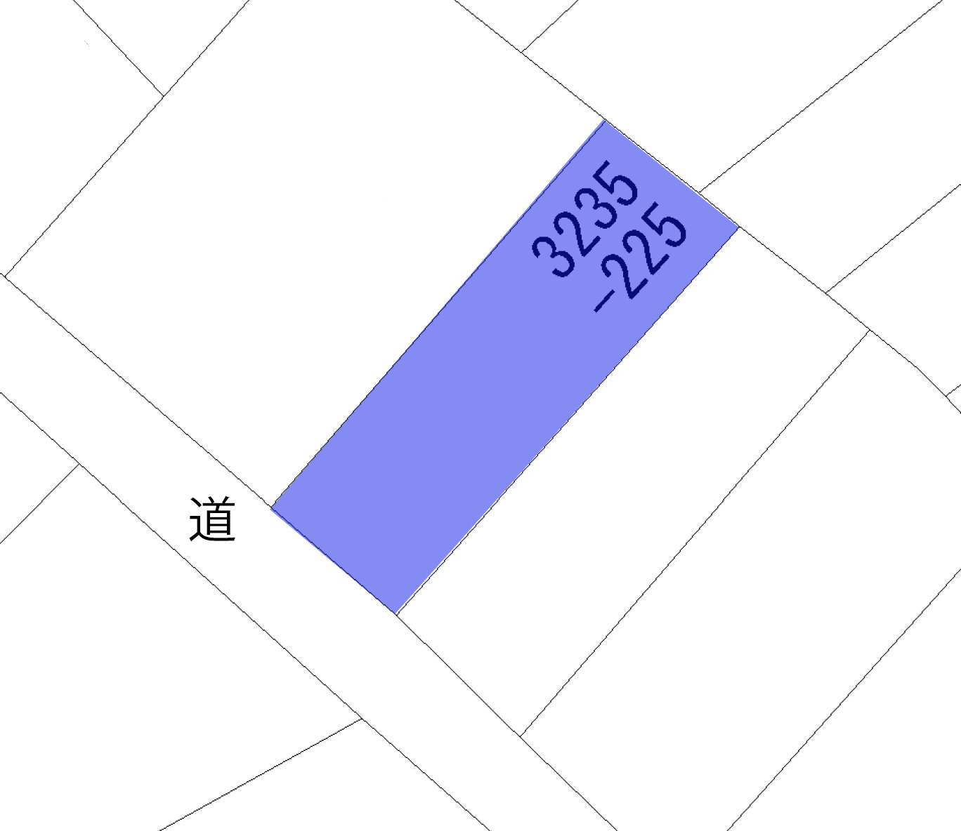 ニューパークひるが野⑬の土地図