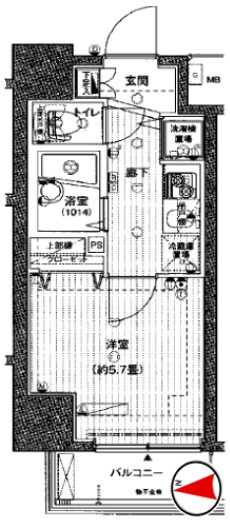 プレール・ドゥーク西大島駅前の間取り