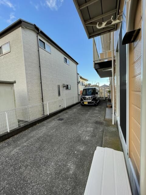 ベレッツァ館のバルコニー