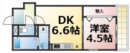 【間取り】 | KTIレジデンス新深江　仲介手数料無料