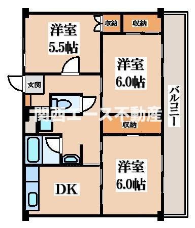 【間取り】 | ビレッジハウス松崎
