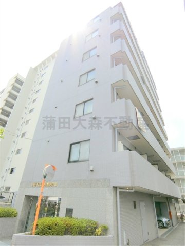 ルーブル大森Ⅱの外観|1998年6月築　SRC鉄筋コンクリート造地上9階建て総戸数44戸の分譲賃貸マンション
東京都大田区大森北5丁目　JR京浜東北線大森駅徒歩10分、京浜急行本線平和島駅徒歩10分