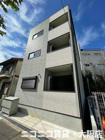大阪市西淀川区姫島５丁目のアパートの外観