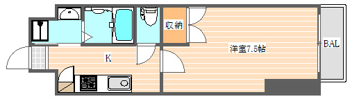 CLUB ORIENT No.103(クラブオリエントNo.103)の間取り|使いやすい間取りです。