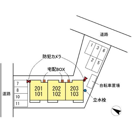 リアン馬場の区画図