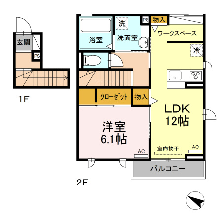 リアン馬場の間取り