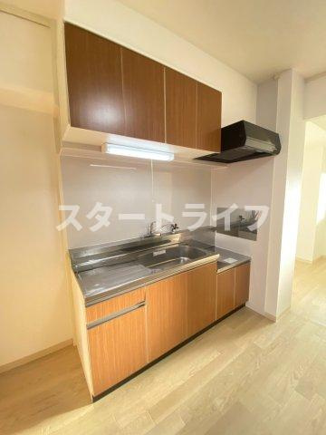 大阪市東淀川区下新庄４丁目の賃貸マンションのキッチン