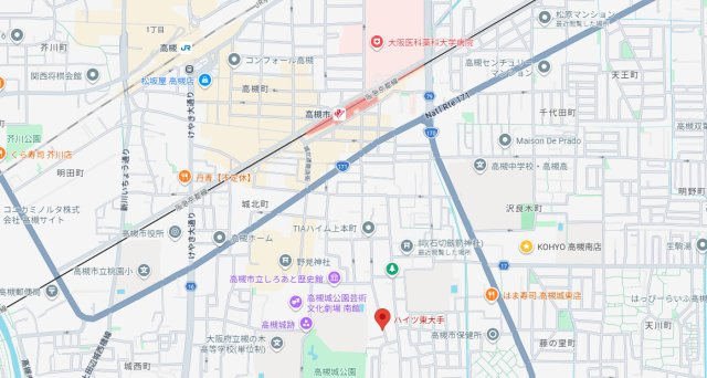 ハイツ東大手の地図