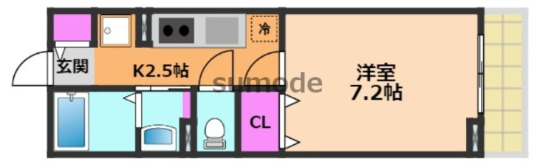 ハイツ東大手の間取り
