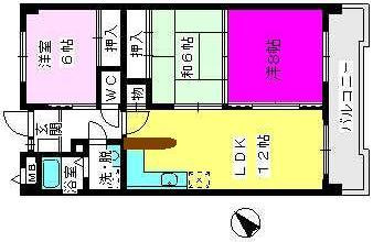 エスポワール空港通りの間取り|使いやすい間取りです。