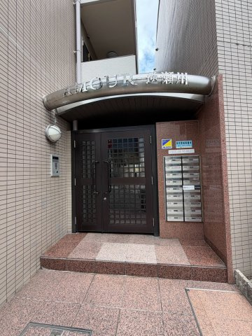 アムール逆瀬川のエントランス
