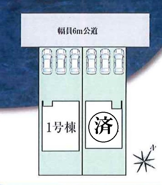 豊明市二村台一丁目10番8『仲介手数料無料』新築一戸建て・建売の区画図