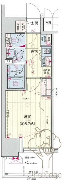 プレサンス梅田北ディアの間取り