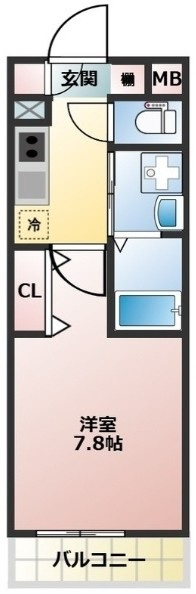 ラパーチェSの間取り