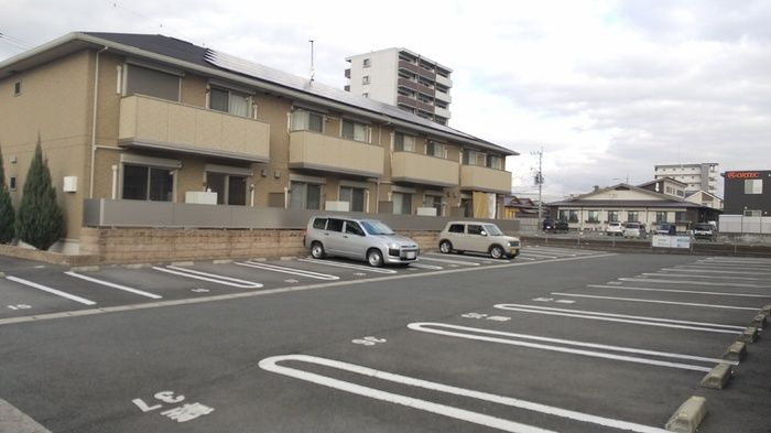 ピラール菊陽　Ⅰ棟の駐車場