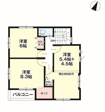 春日市一の谷１丁目の新築一戸建の間取り