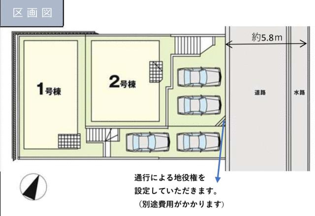 春日市一の谷１丁目の新築一戸建の区画図