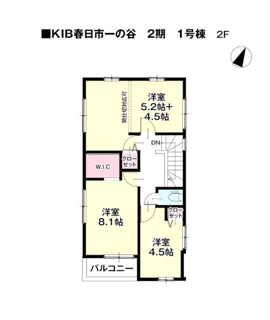 春日市一の谷１丁目の新築一戸建の間取り