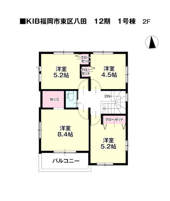福岡市東区八田３丁目の新築一戸建の間取り