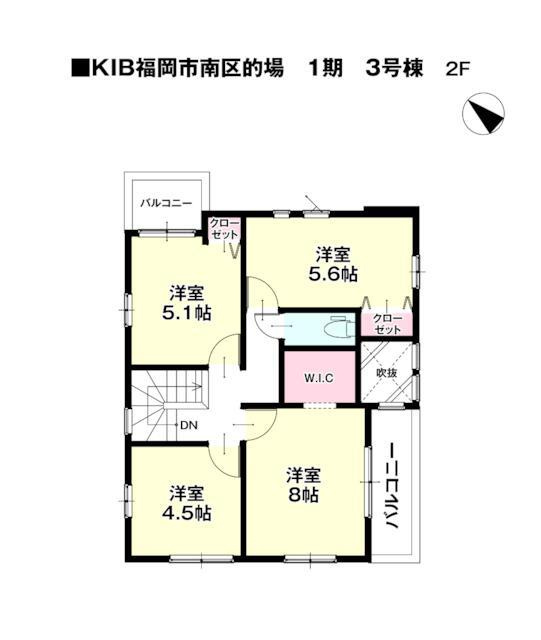 福岡市南区的場１丁目の新築一戸建の間取り
