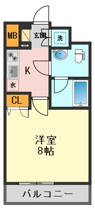 ライジングプレイス金町の間取り