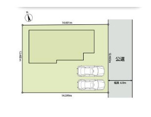 野田市光葉町3丁目　中古戸建　平成23年築の区画図