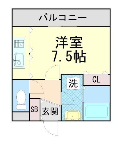 ＨＣフラッツ魚崎の間取り