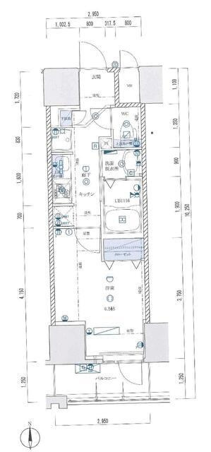 ライジングプレイス亀戸の間取り