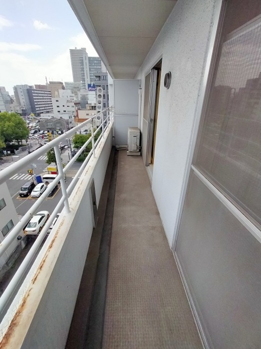 田町ガーデンハイツのバルコニー