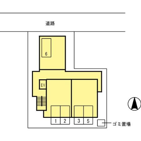 田町ガーデンハイツの区画図