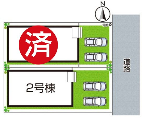 ●10(土)11(日)12(祝)現地説明会！　橿原市新口町　第1期　新築一戸建ての区画図|全2区画