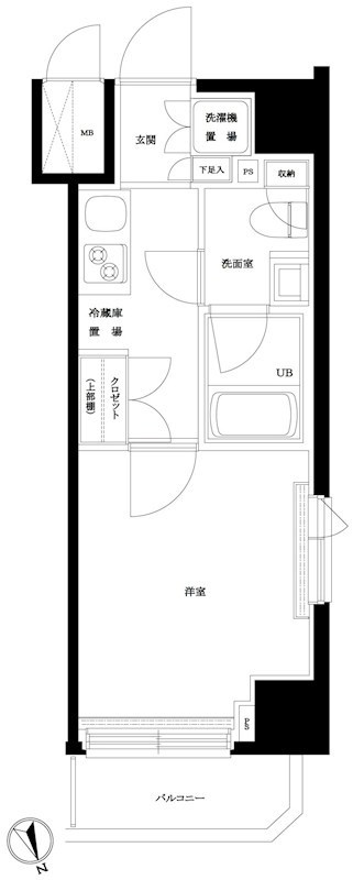 ルーブル新丸子 の間取り