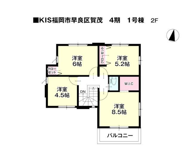 福岡市早良区賀茂４丁目の新築一戸建の間取り