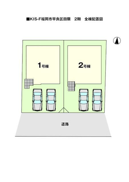 福岡市早良区田隈３丁目の新築一戸建の区画図