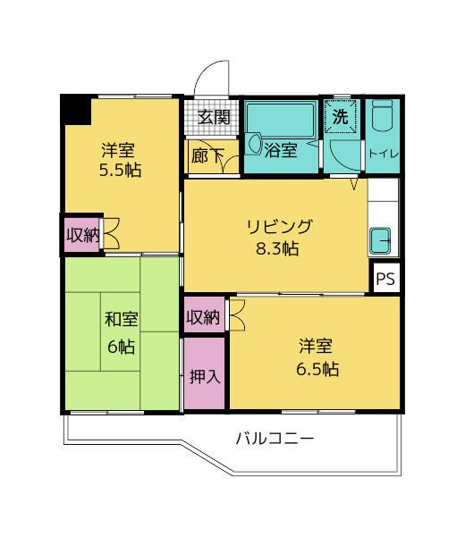 ピアチェーヴォレの間取り