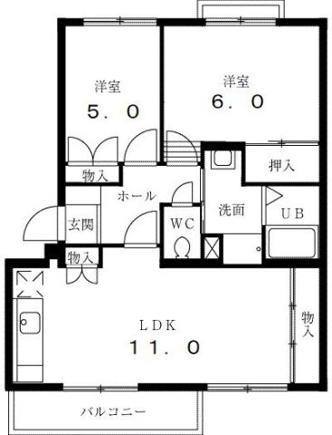 グリーンフィールズの間取り