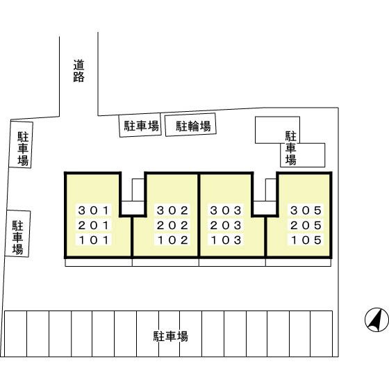 ルナ　ジュイエの区画図