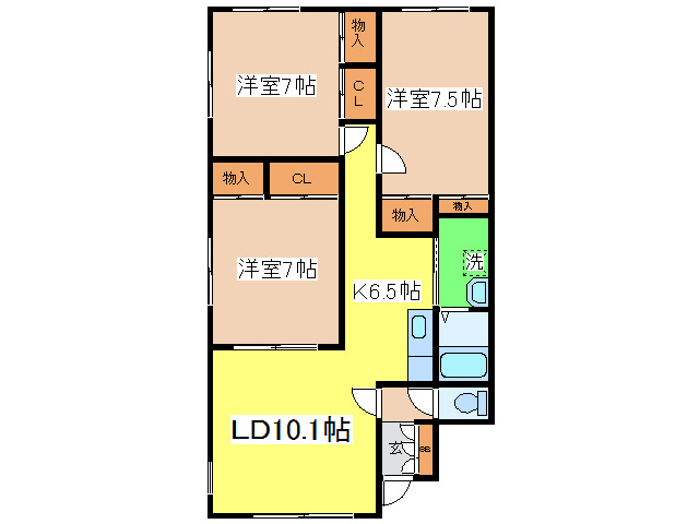 ベルソワレ文苑館の間取り