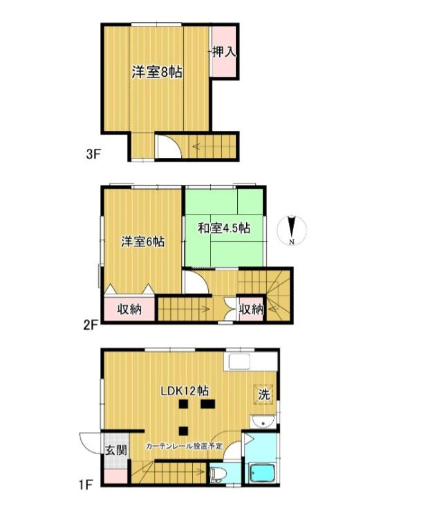 江東区永代1丁目戸建の間取り