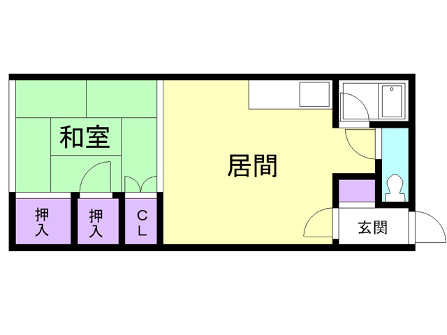 川浪荘の間取り