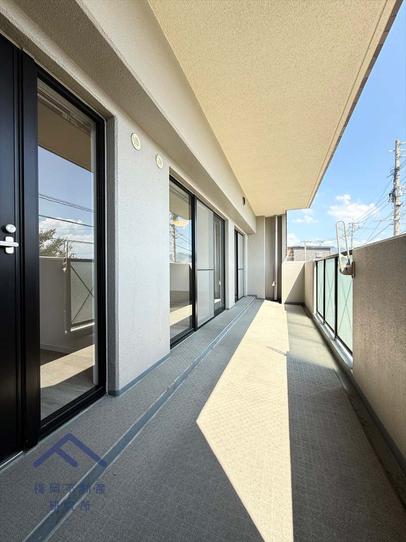 リーベスト古賀のバルコニー