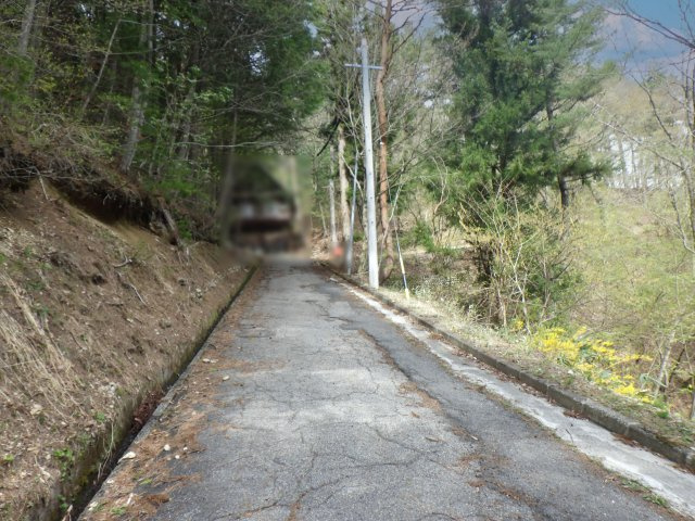 ニューパークひるが野⑭の前面道路含む現地写真