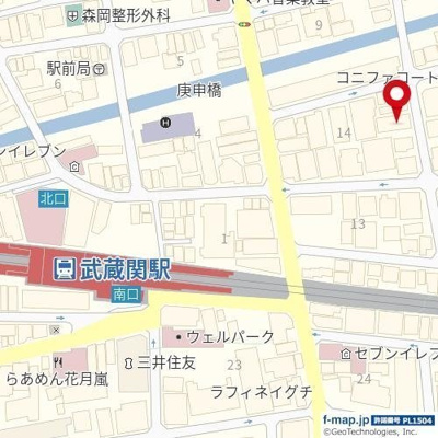 【地図】 | エクセルコート武蔵関