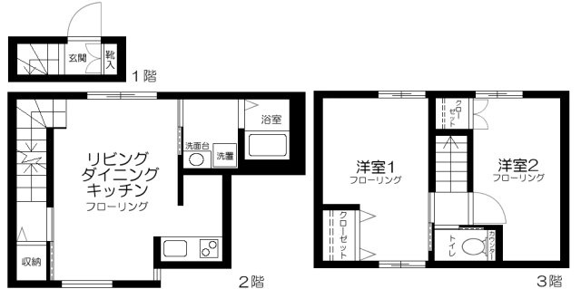 【間取り】 | ゼニーヴ上高田Ⅱ