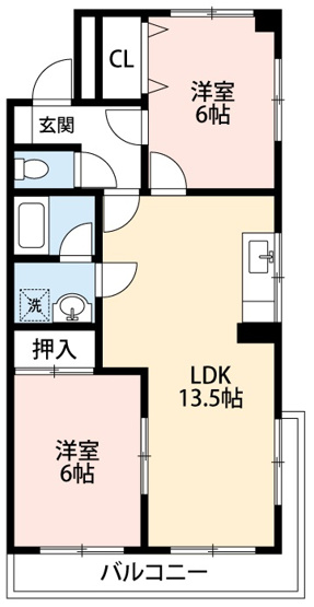 【間取り】 | ハイツリッチモンドＢ棟