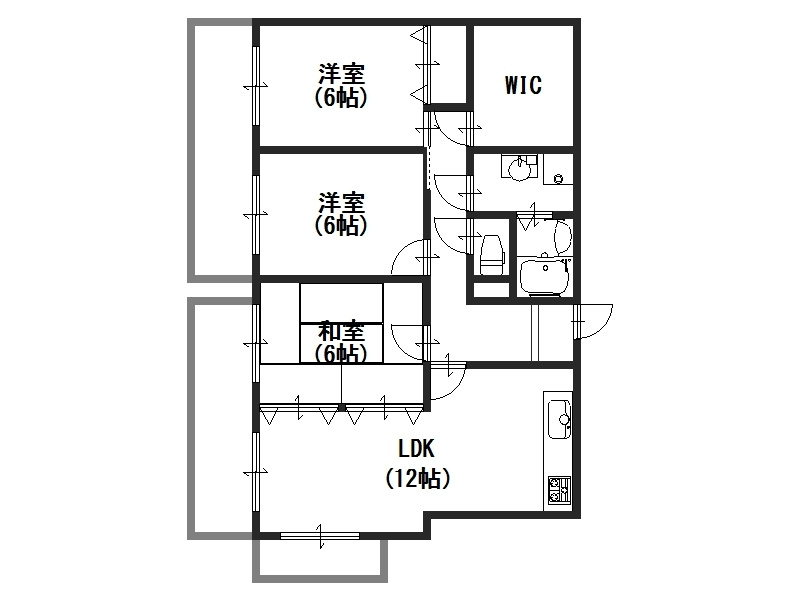 スクエアメゾン姫路城前の間取り